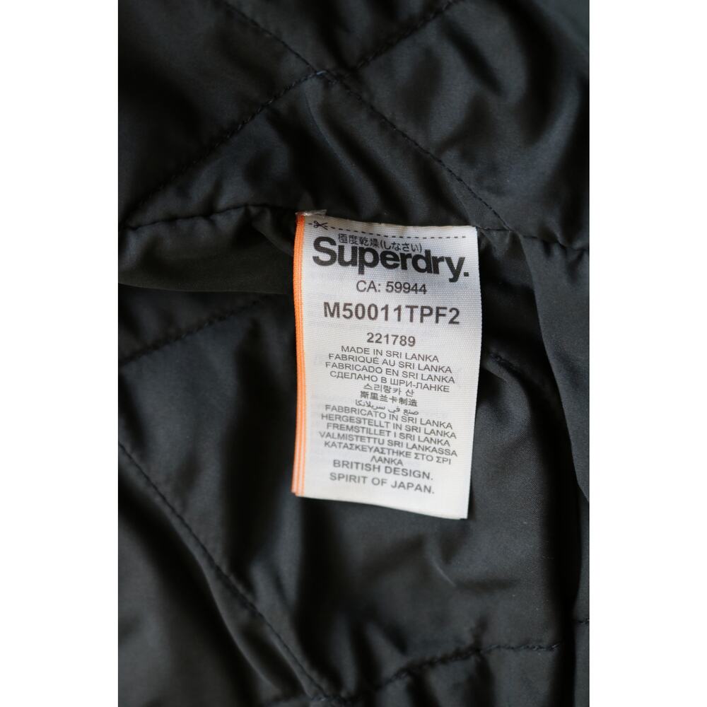 SUPERDRY INTERNATIONAL Mens Small Military Jacket Dark Gray Green Coat Gorpcore - Picture 13 of 16